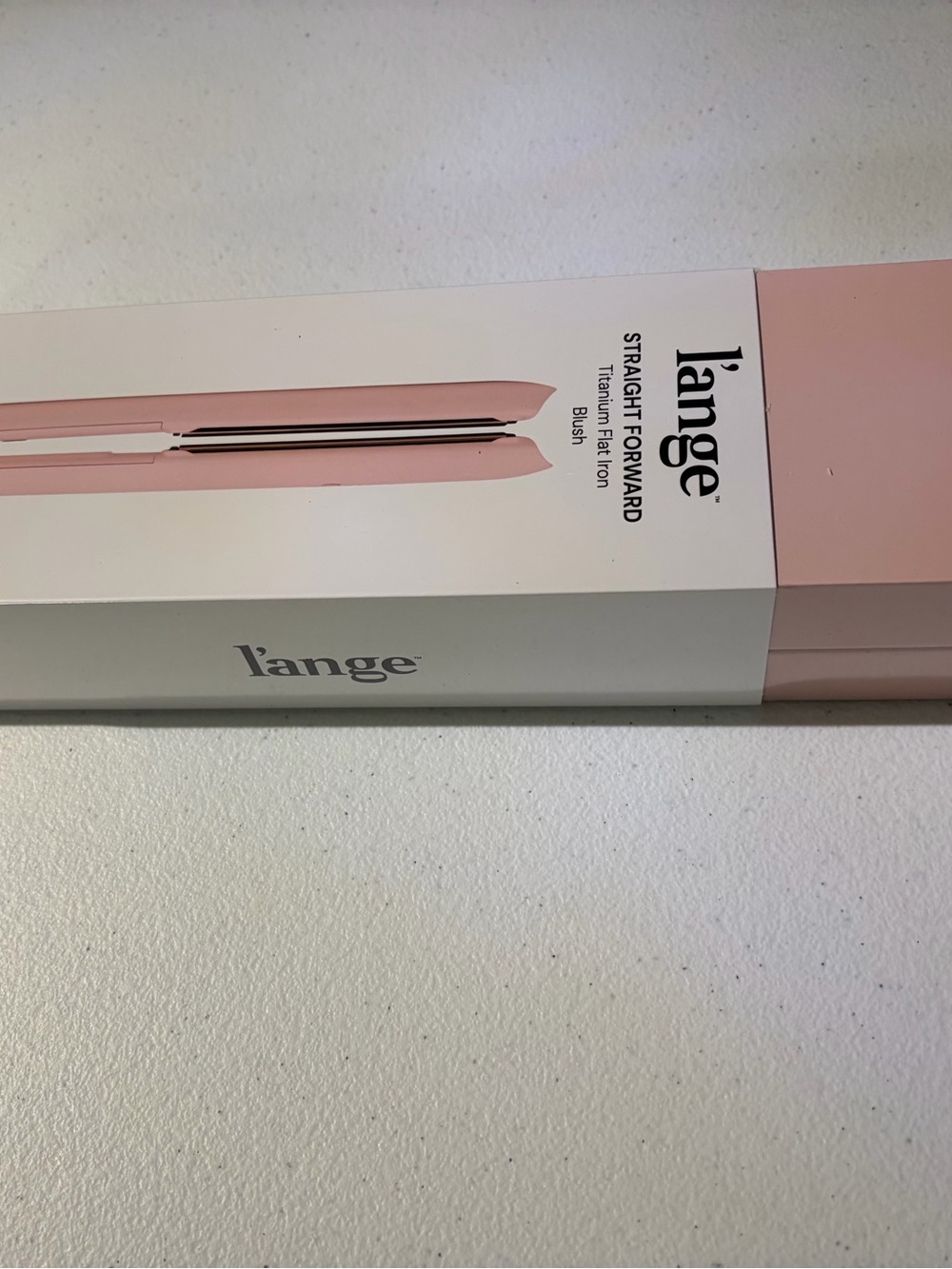 Lange Straight Forward Titanium Flat Iron - Blush Pink